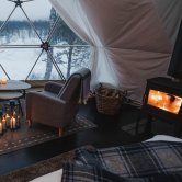Arctic Glamping Dome at Camp Tamok.